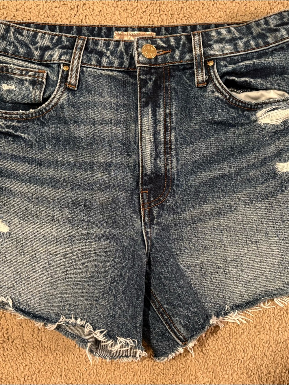 Kut from the Kloth Taylor Shorts.  Blue Denim. Size 6